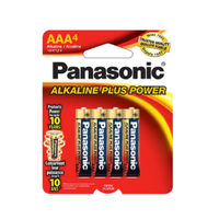 Panasonic Alkaline Plus Power 4/pk AAA batteries (box of 12)